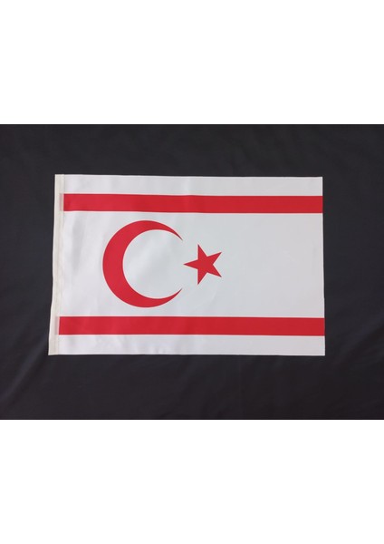 Kuzey Kıbrıs Türk Cumhuriyeti Bayrağı Baskılı Saten Bayrak