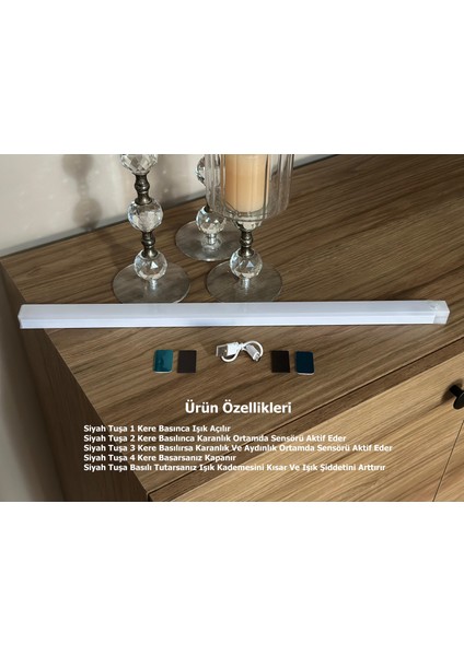 Hareket Sensörlü LED Işık 50CM Beyaz fiyatları