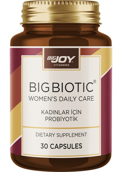 Bıgbıotıc® Probiyotik Women's Daily Care 30 Kapsül (Kadınlara Özel )