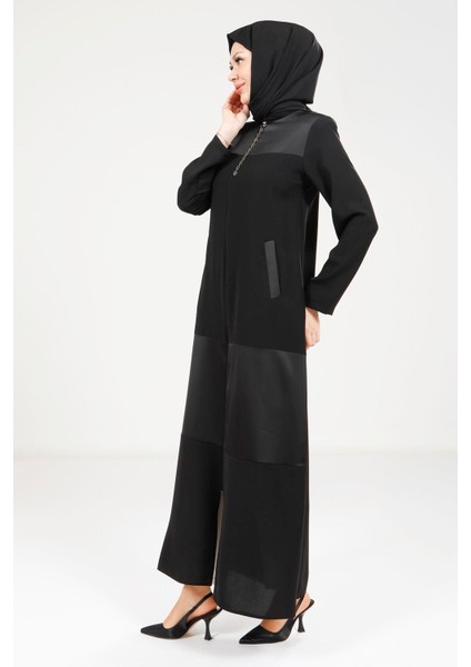 Cepli Fermuarlı Siyah Ferace 9208 fiyatları