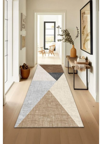 Dijital Baskılı Yıkanabilir Dot Taban Kaymaz Halı Yolluk Mutfak Salon Halısı Yolluğu