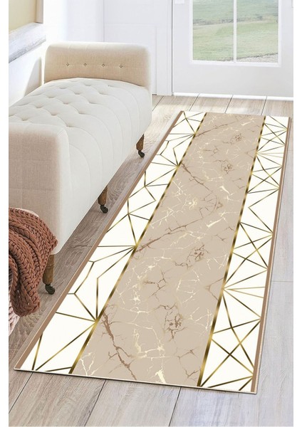 Dijital Baskılı Yıkanabilir Dot Taban Kaymaz Halı Yolluk Mutfak Salon Halısı Yolluğu