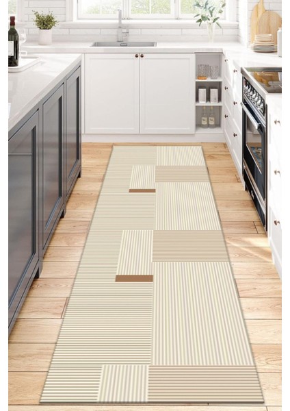 Dijital Baskılı Yıkanabilir Dot Taban Kaymaz Halı Yolluk Mutfak Salon Halısı