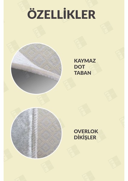 Dijital Baskılı Yıkanabilir Dot Taban Kaymaz Halı Yolluk Mutfak Salon Halısı