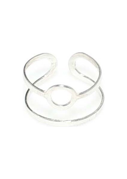 925 Ayar Gümüş Yuvarlak Yüzük, Beyaz fırsatları