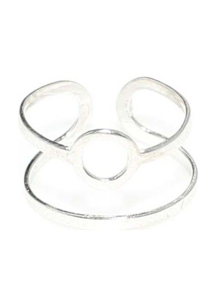 925 Ayar Gümüş Yuvarlak Yüzük, Beyaz indirimleri