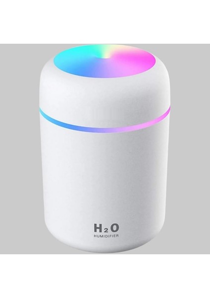 Wiforte Beyaz Hava Nemlendirme Humidifier – Ortam, Oda ve Araç Için Buhar Makinesi, Işıklı Nemlendirici Sprey (Yüksek Performans)
