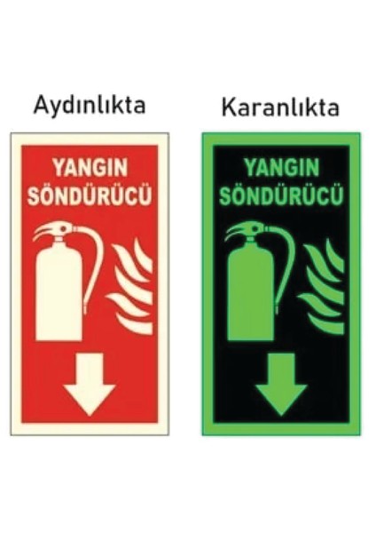 Fosforlu Yangın Tüpü Söndürme Cihazı Levhası 5 Adet