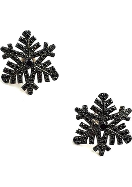 Oniks taşlı 925 ayar gümüş kar tanesi küpe fiyatları