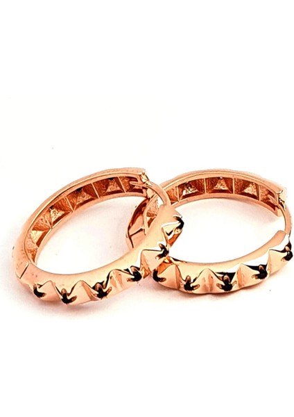 oniks taşlı gümüş rose halka küpe