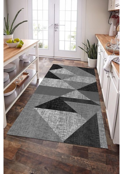 Dijital Baskılı Yıkanabilir Dot Taban Kaymaz Halı Yolluk Mutfak Salon Halısı Yolluğu (51)