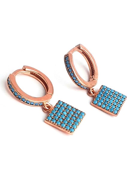 Pembe Zirkon Taşlı 925 Ayar Gümüş Rose Plaka Kolye fiyatları