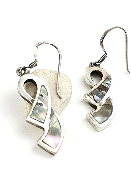 Doğal Okyanus sedefi 925 ayar gümüş tasarım küpe fiyatları