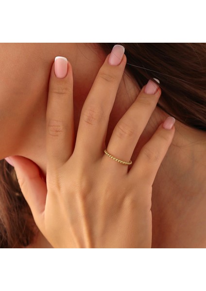 925 Ayar Gümüş Trend Alyans Sarı