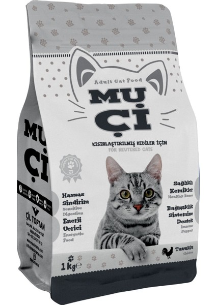 Kuru Kısır Kedi Maması Tavuk Etli 1 kg