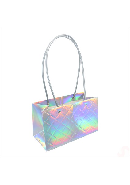Hologram Karton Çanta, 22 x 13,5 x 11 cm - 1 Adet fiyatları