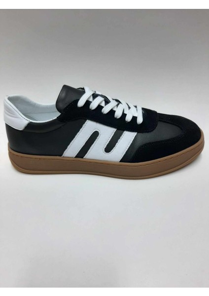 Deri Bağcıklı Siyah Spor Casual Erkek Ayakkabı C-810178VTTO