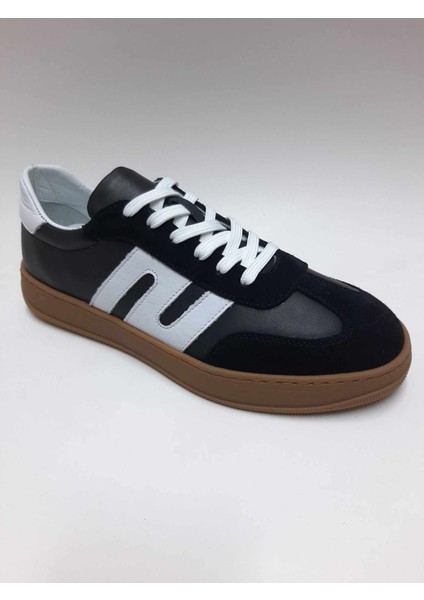 Deri Bağcıklı Siyah Spor Casual Erkek Ayakkabı C-810178VTTO