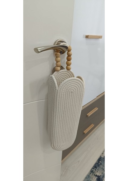 Hasır Banyo Sepeti, Çok Amaçlı Düzenleyici Poşetlik, Düzleştirici Maşa Düzenleyici Sepet