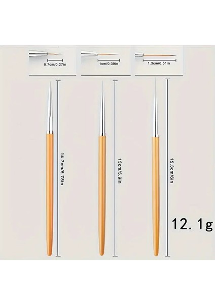 Ultra Ince Fırça Profesyonel Sanat ve Tırnak Boyama Fırçası, fırsatları