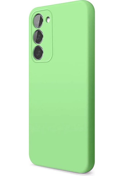 Samsung Galaxy A04S Uyumlu Premium Lansman Liquid Silikon Kılıf Içi Kadife-Fıstık Yeşili