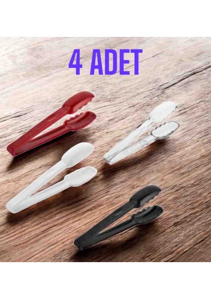 4 Adet 22 cm Polikarbon Plastik Salata, Makarna,et,köfte Maşası. ( 4 Ayrı Yada 4 Aynı Renk Olarak Gönderilir)