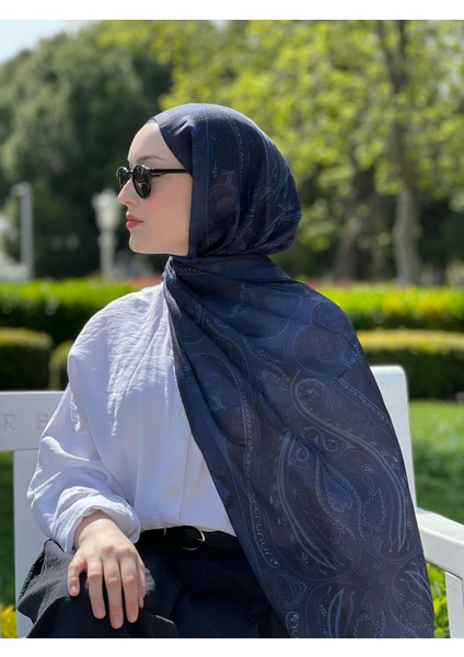 Retro Etnik Desen Soft Pamuk Şal