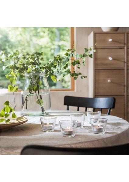 Ikea Adlad Kokulu Tealight Mum, Beyaz, 3.5 Saat, Iskandinav Ormanları fiyatları