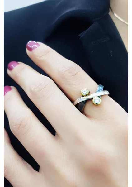 Zirkon Taşlı Gümüş Tasarım El Yapısı Yüzük fiyatları