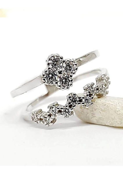 Yonca Figürlü Gümüş Bayan Yüzük fiyatları