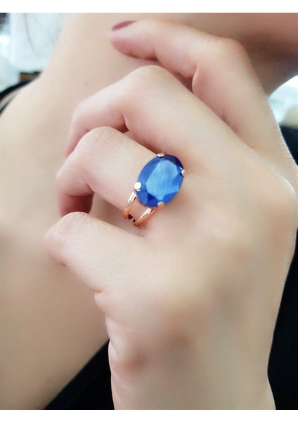 Swarovski Taşl Gümüş Yüzük