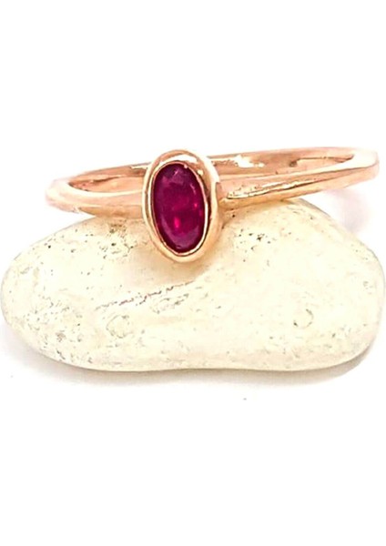 zirkon taşlı minimal gümüş yüzük