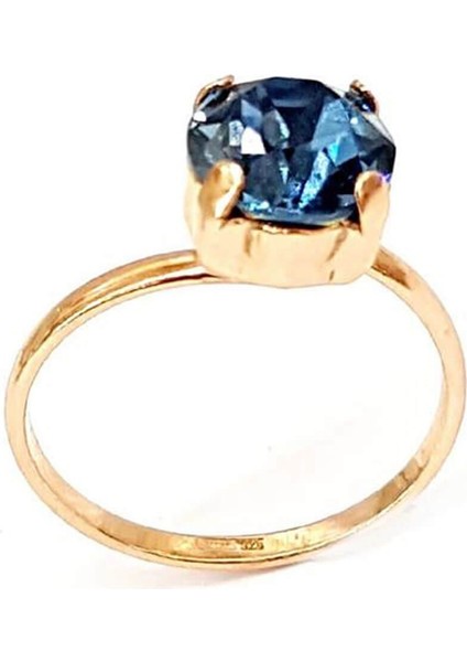 swarovski taşlı gümüş yüzük