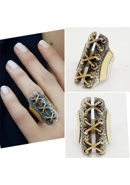 Tasarim El Isciliginde 925 Gumus Modern Yuzuk