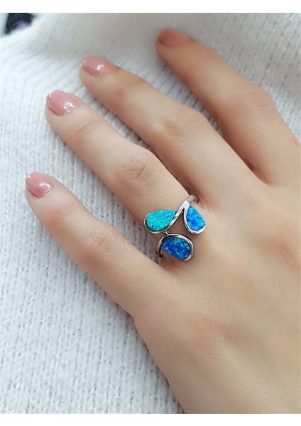 Opal Taşlı Modern Gümüş Yüzük fiyatları
