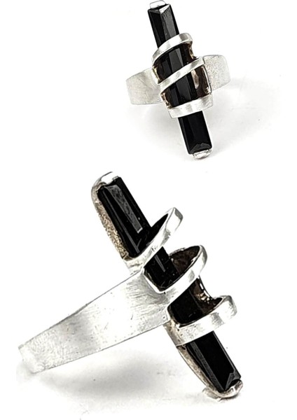 Oniks taşlı gümüş tasarım yüzük fiyatları