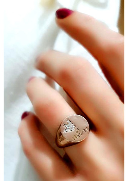 925 ayar gümüş rose ayarlanabilir şovalye yüzük