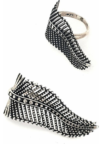 Yaprak figürlü gümüş tasarım yüzük fiyatları