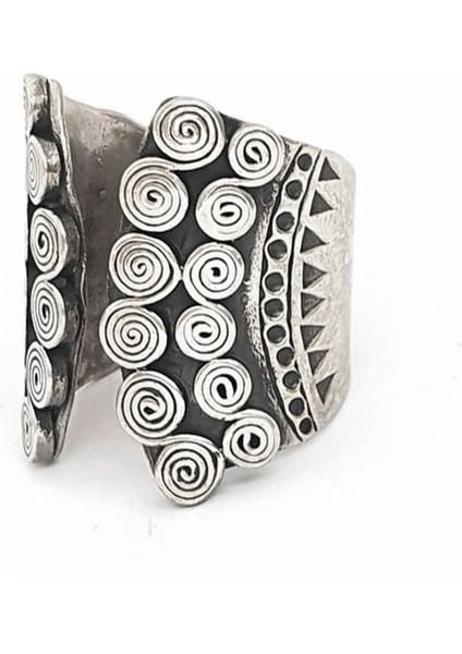 El işi tasarım ayarlanabilir gümüş yüzük modelleri