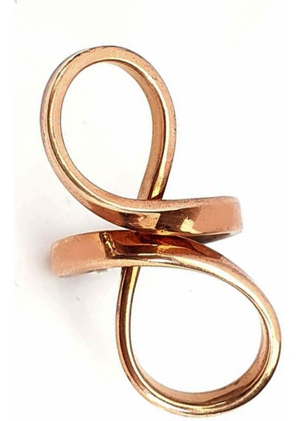 Sonsuzluk figürlü gümüş tasarım rose yüzük fiyatları