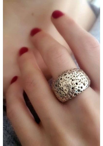 gümüş tasarım el işi yüzük