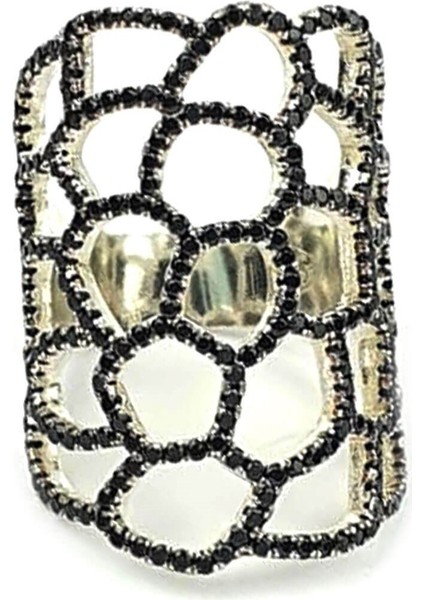 Siyah oniks taşlı gümüş tasarım yüzük fiyatları