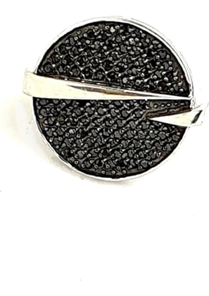 İtalyan tasarımı 925 ayar gümüş siyah oniks taşlı modern yüzük fiyatları