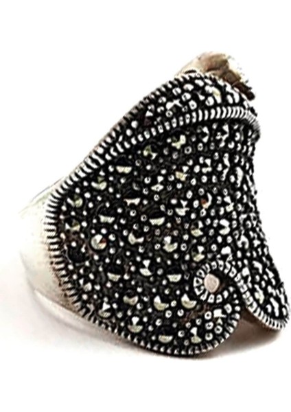 Markazit taşlı gümüş yüzük modelleri