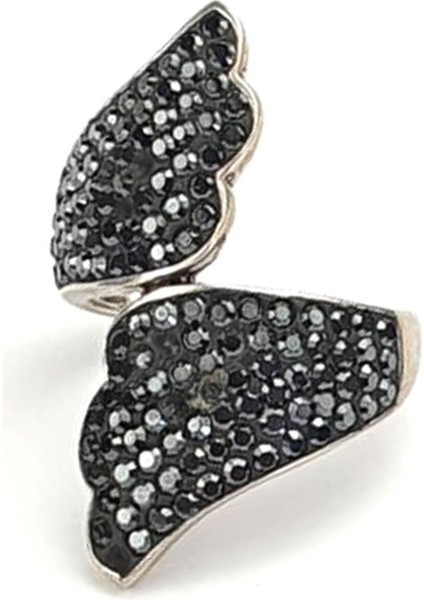Swarovski taşlı 925 ayar gümüş ayarlanabilir yüzük fiyatları