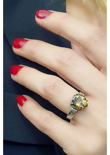 renk değiştiren 925ayar gümüş sultan taşı damla yüzük