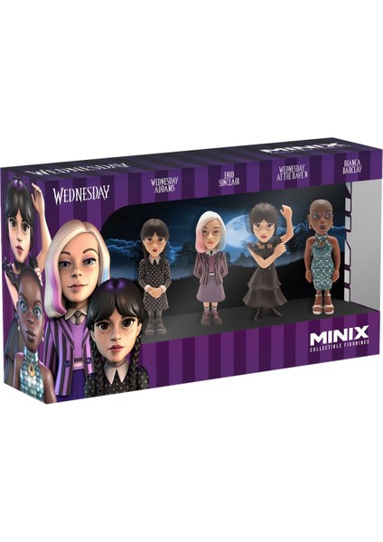 MNXH8000 Minix Wednesday 4lü Figür - Koleksiyon Figürü