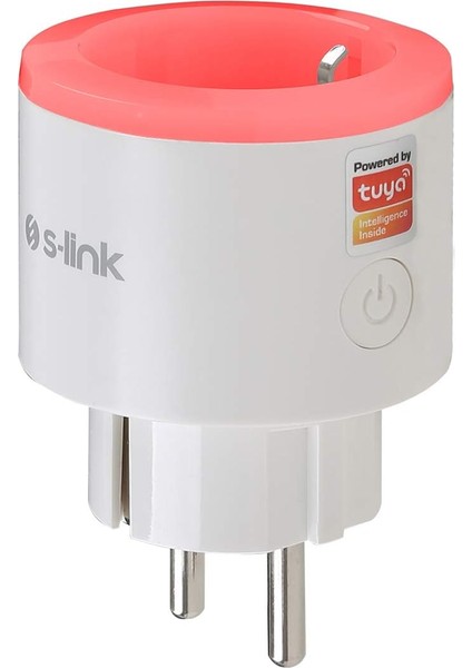 Swapp Sl-03 16A Akım Korumalı Akıllı Priz Rgb Işıklı 2.4 G Wifi Tuya Destekli