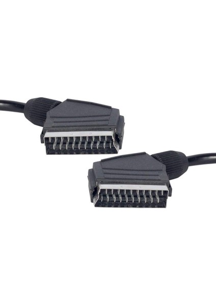 Metre Poşetli 7 mm Siyah Scart Scart Kablo