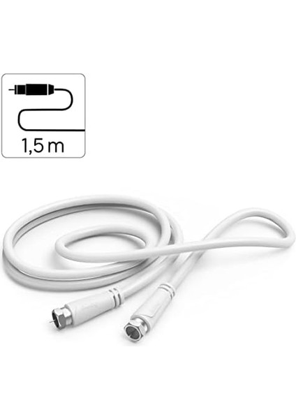 Sat Kablosu F Fiş - F Fiş 90DB 1.5m